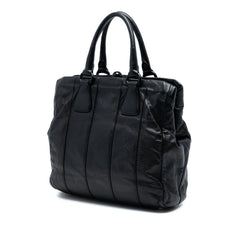 Prada Soft Calf Frame Top Handle Bag