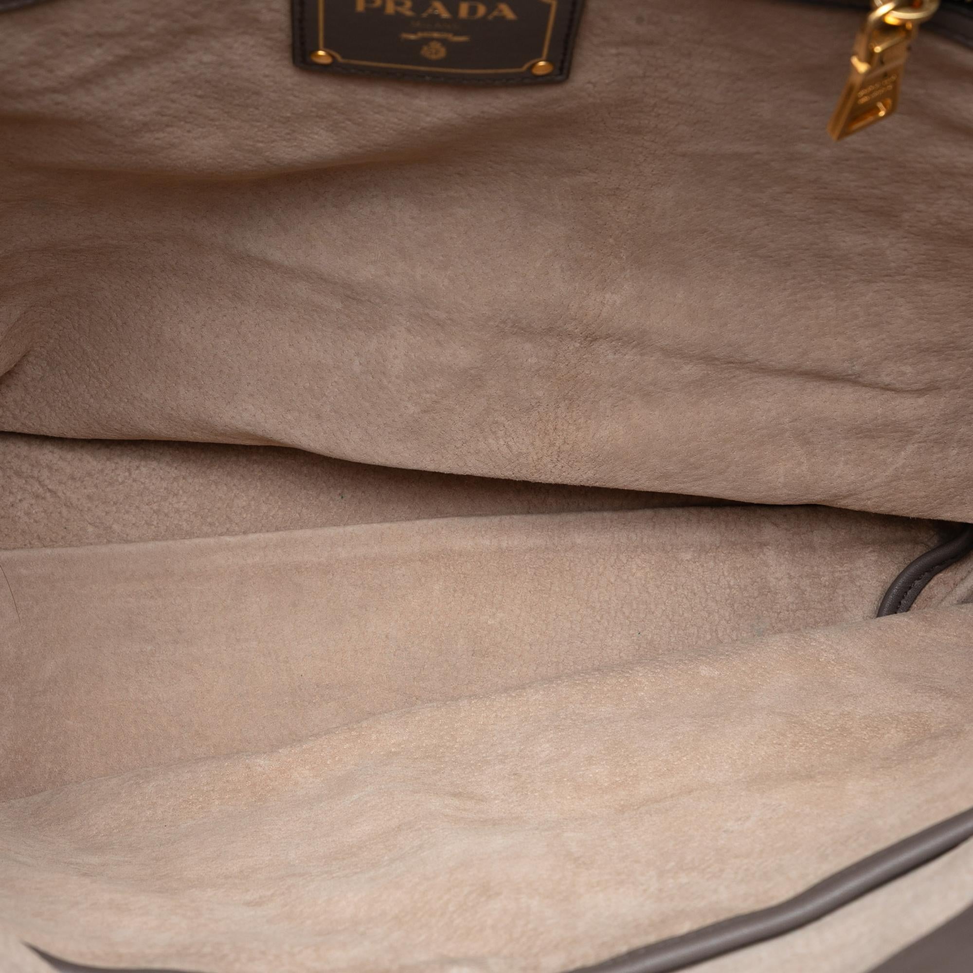 Prada Soft Calf Open Convertible Tote