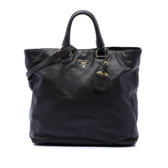 Prada Soft Calf Open Convertible Tote