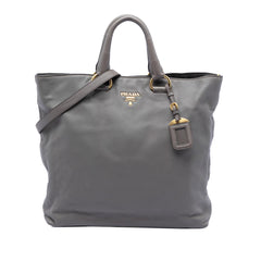 Prada Soft Calf Open Convertible Tote