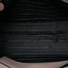 Prada Soft Calf Trimmed Saffiano Lux Open Convertible Tote