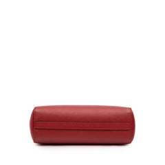 Prada Soft Calf Trimmed Saffiano Lux Zip Convertible Tote