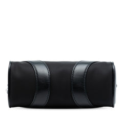 Prada Soft Calf Trimmed Tessuto Bowling Crossbody