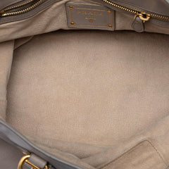 Prada Soft Calfskin Open Convertible Shopping Tote