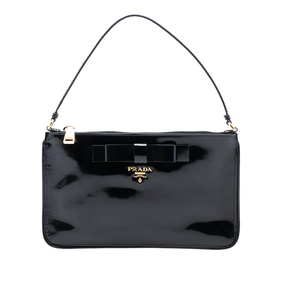 Prada Spazzolato Bow Pochette