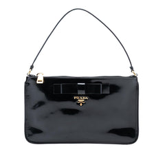 Prada Spazzolato Bow Pochette