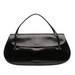 Prada Spazzolato Flap Handbag