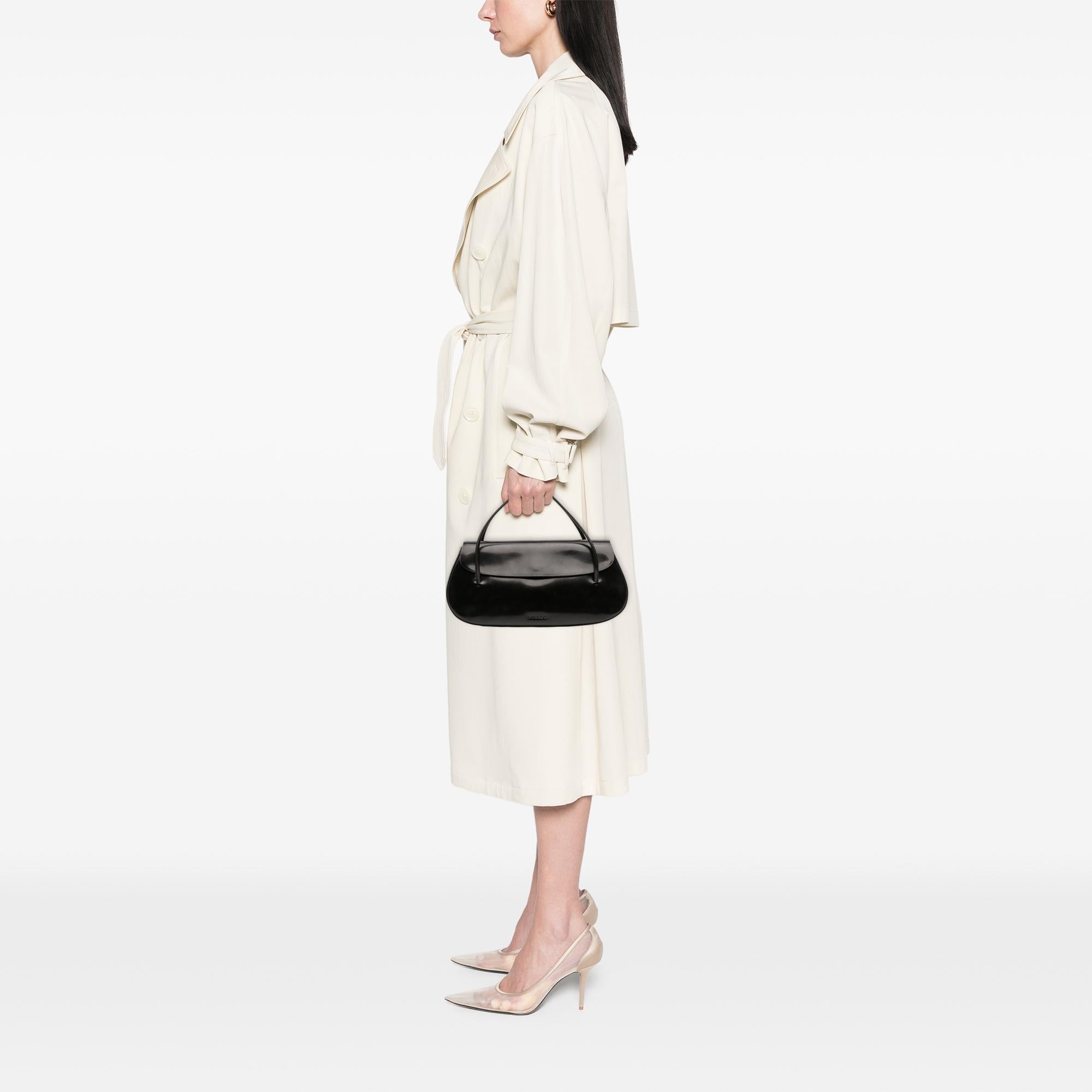Prada Spazzolato Flap Handbag