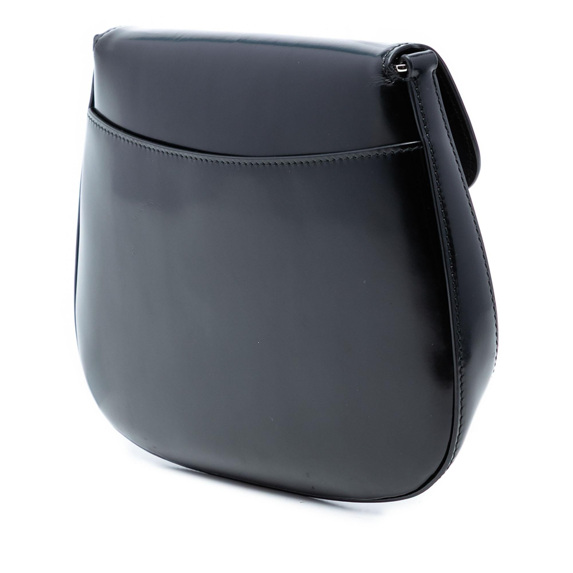 Prada Spazzolato Leather Cleo Flap Shoulder Bag
