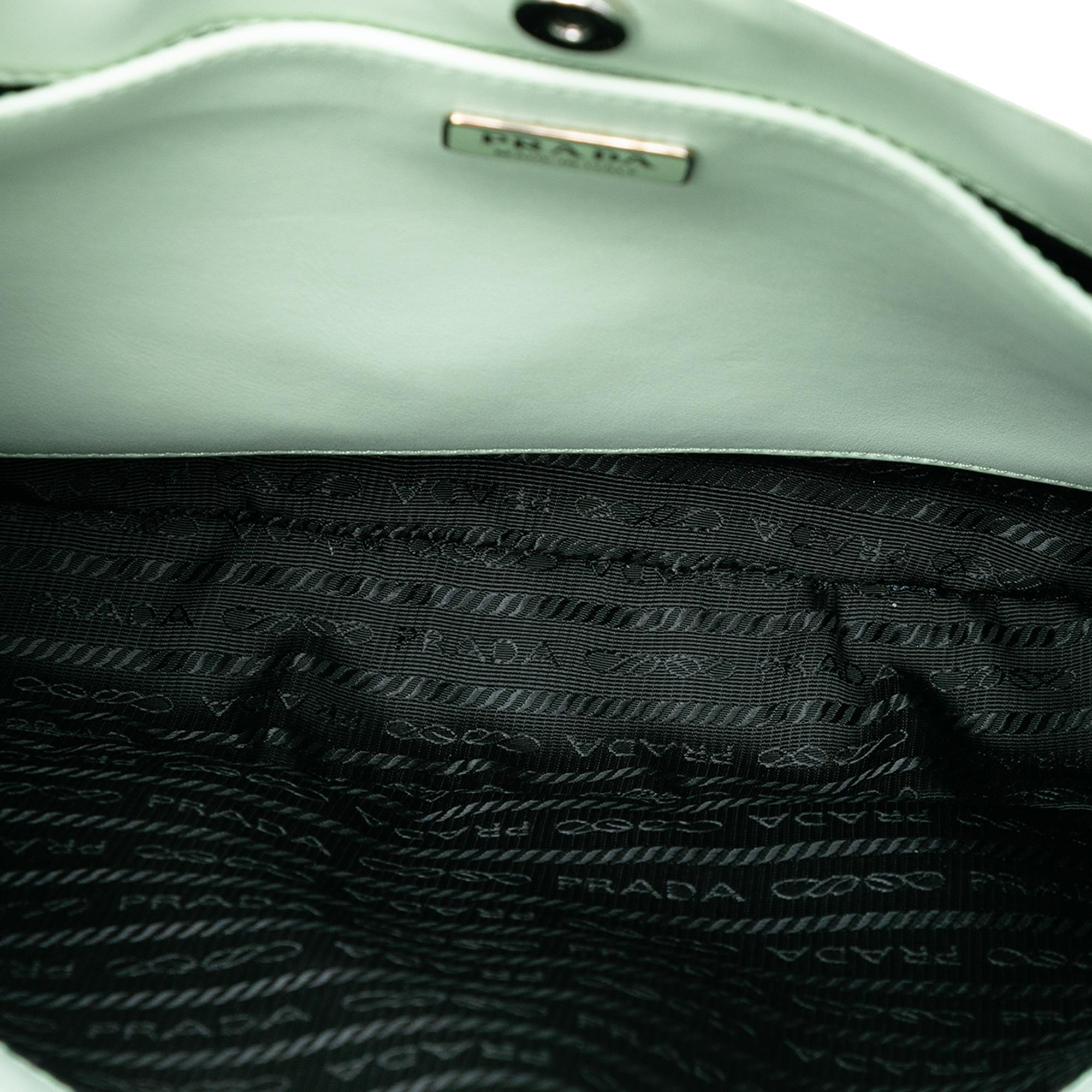 Prada Spazzolato Leather Cleo Shoulder Bag
