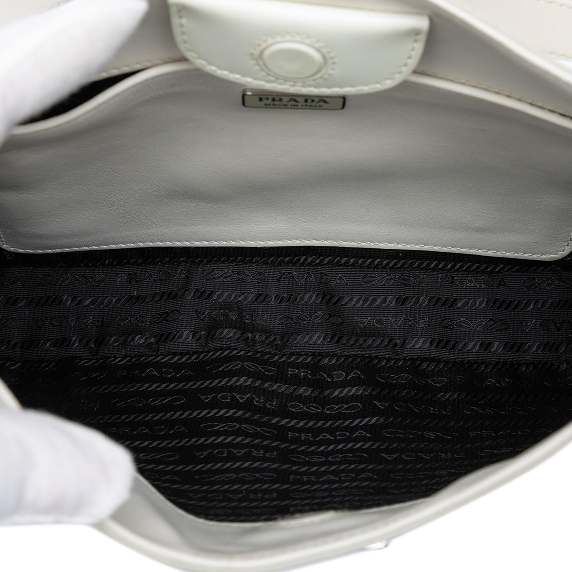 Prada Spazzolato Leather Cleo Shoulder Bag