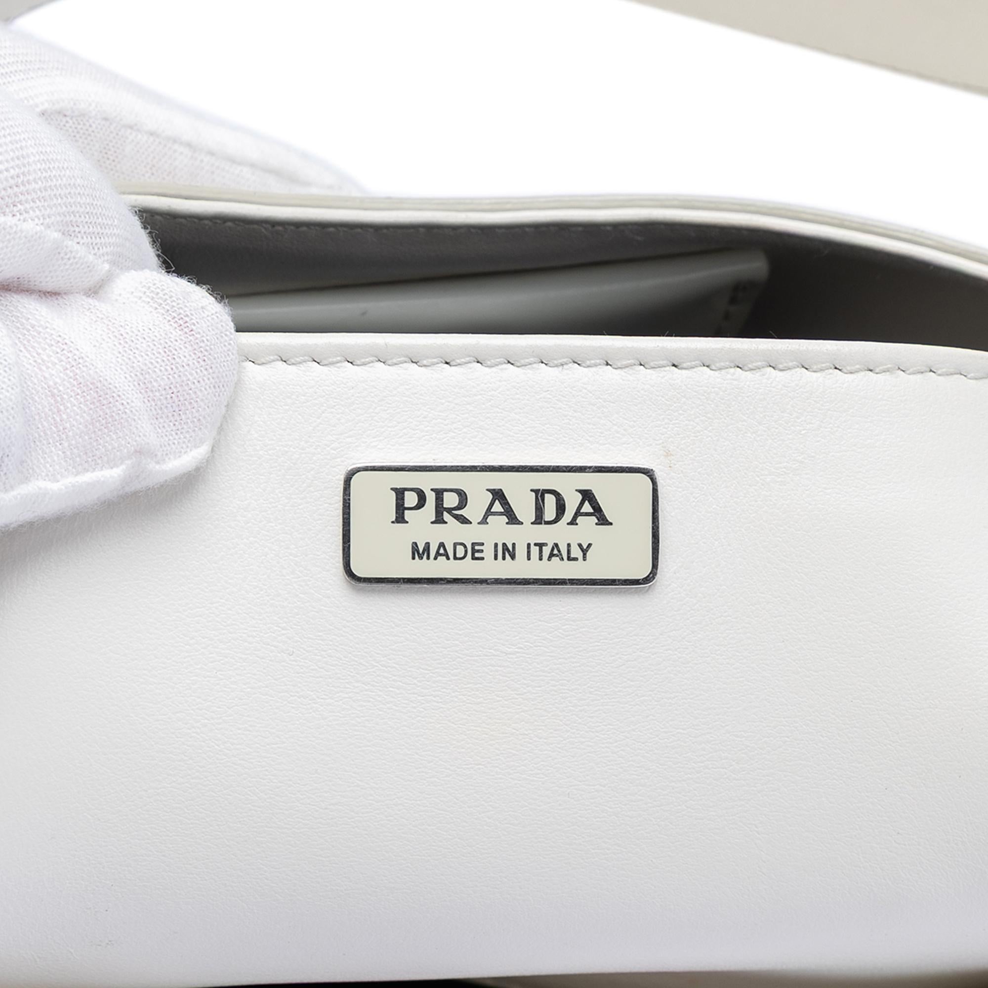Prada Spazzolato Leather Cleo Shoulder Bag