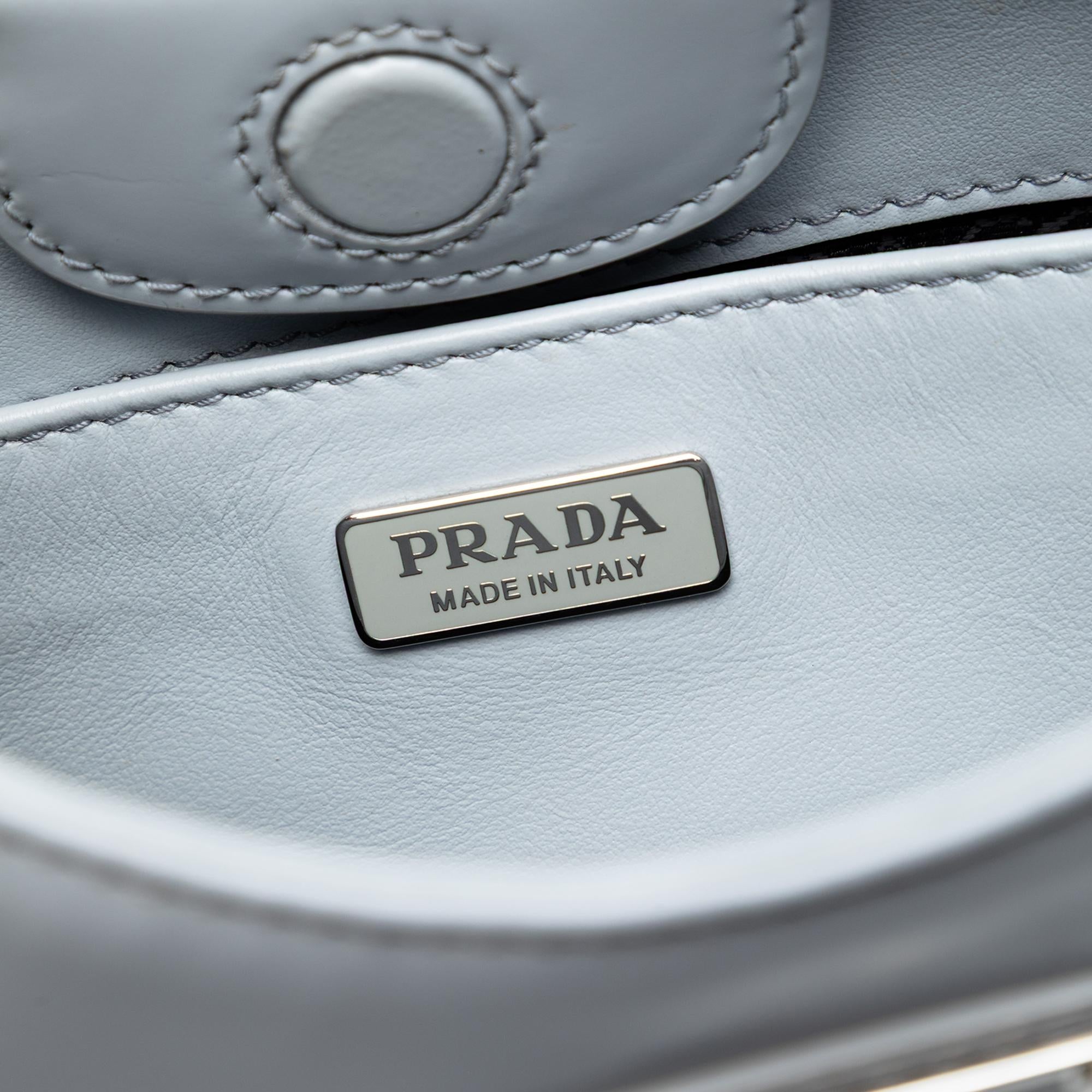 Prada Spazzolato Leather Cleo Shoulder Bag