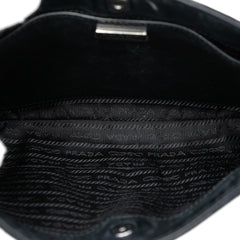 Prada Spazzolato Leather Cleo Shoulder Bag