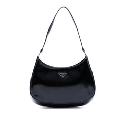 Prada Spazzolato Leather Cleo Shoulder Bag