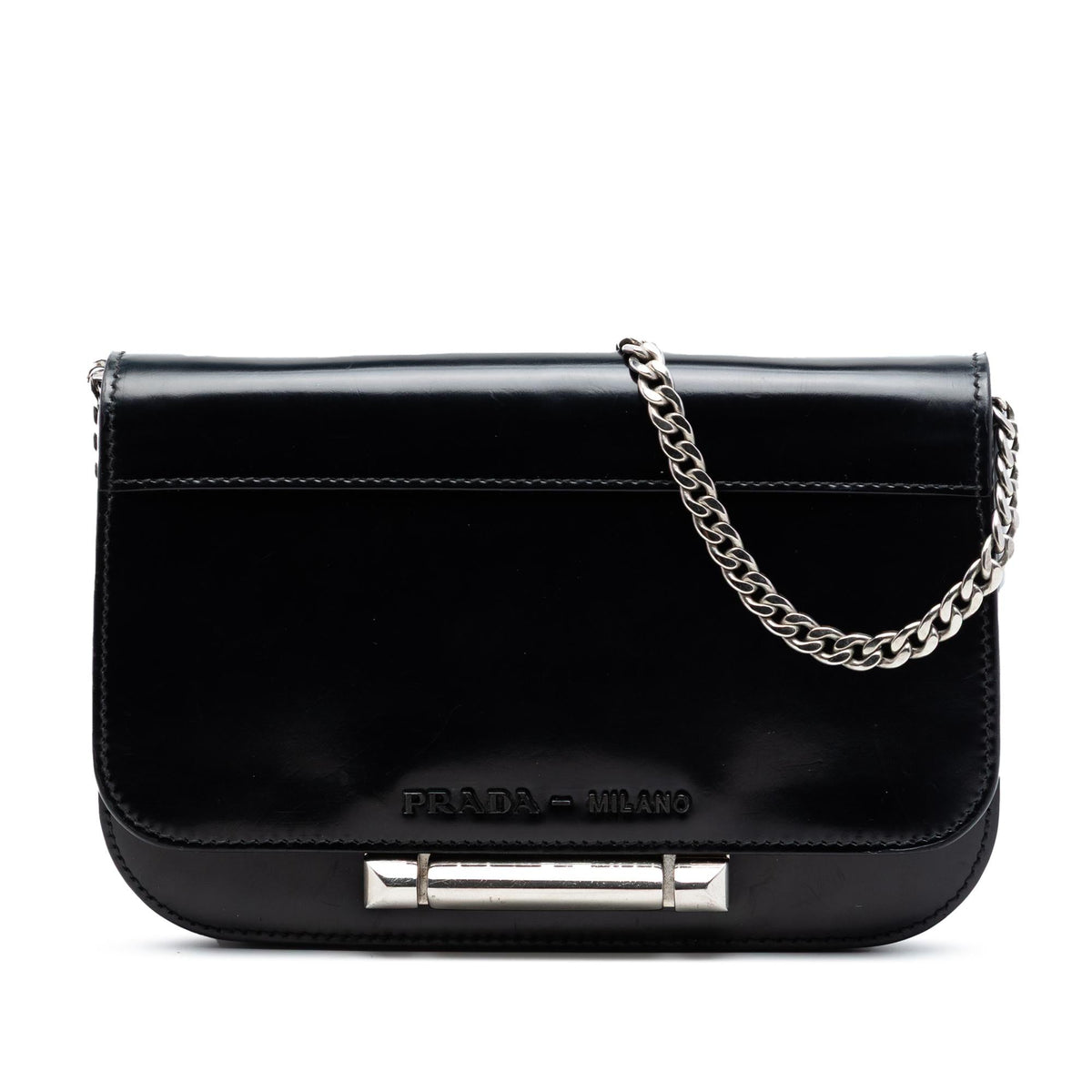 Prada Spazzolato Leather Sybille Flap Crossbody