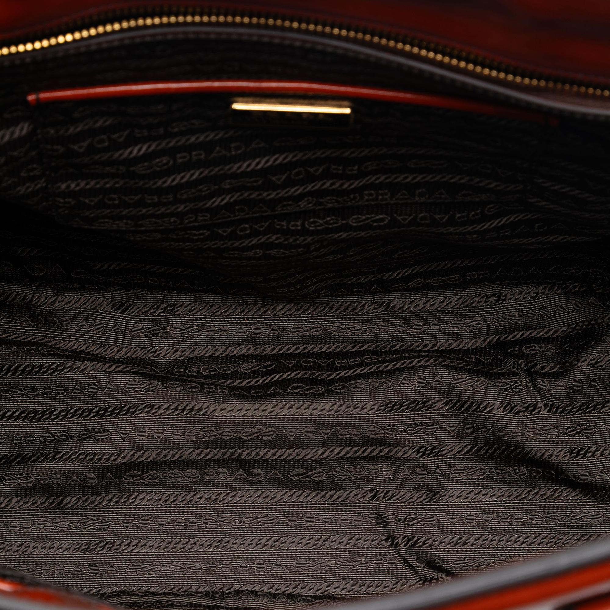 Prada Spazzolato Parabole Tote