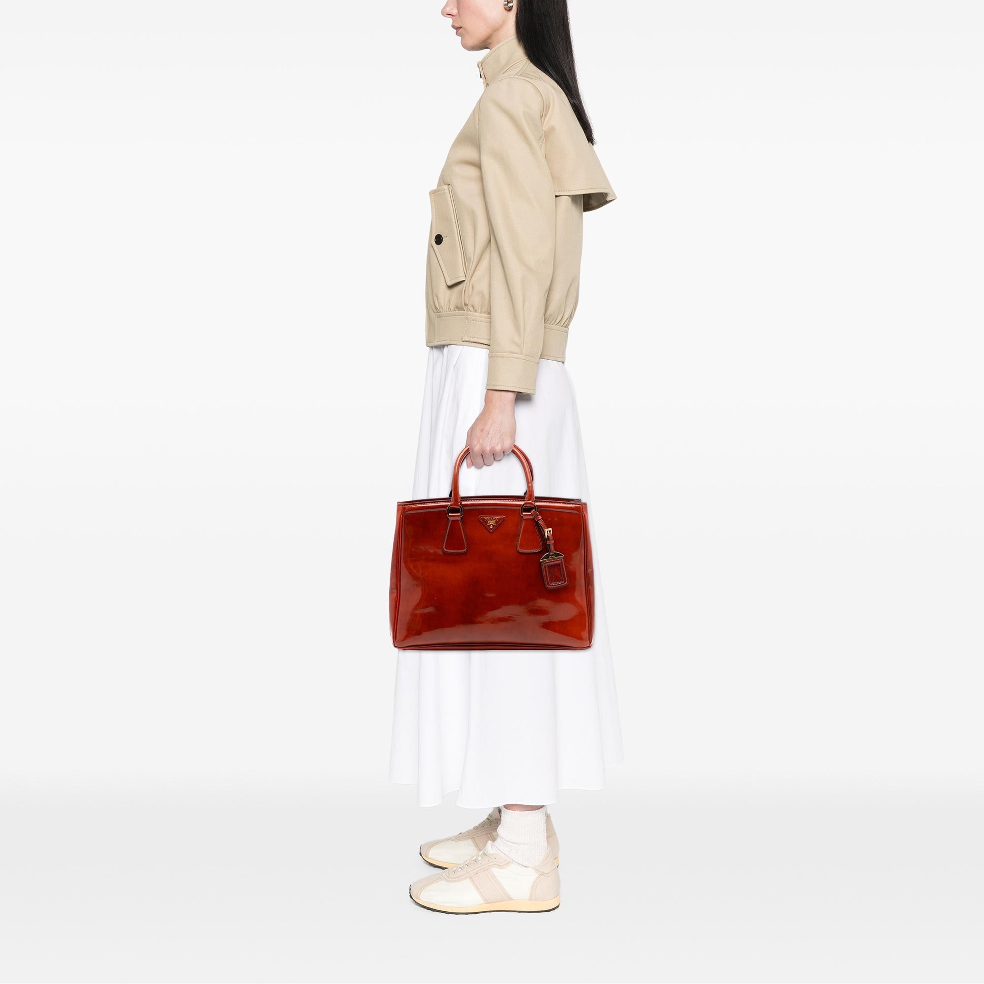 Prada Spazzolato Parabole Tote