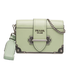 Prada Spazzolato Soft Calfskin Cahier Crossbody