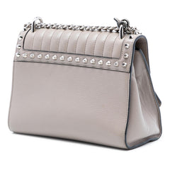 Prada Studded Glace Calf Sound Lock Crossbody