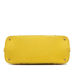 Prada Studded Saffiano Cuir Promenade Satchel
