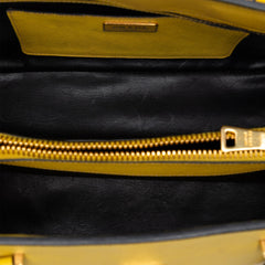 Prada Studded Saffiano Cuir Promenade Satchel