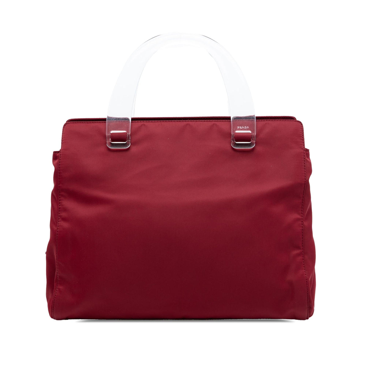 Prada Tessuto Acrylic Handle Bag