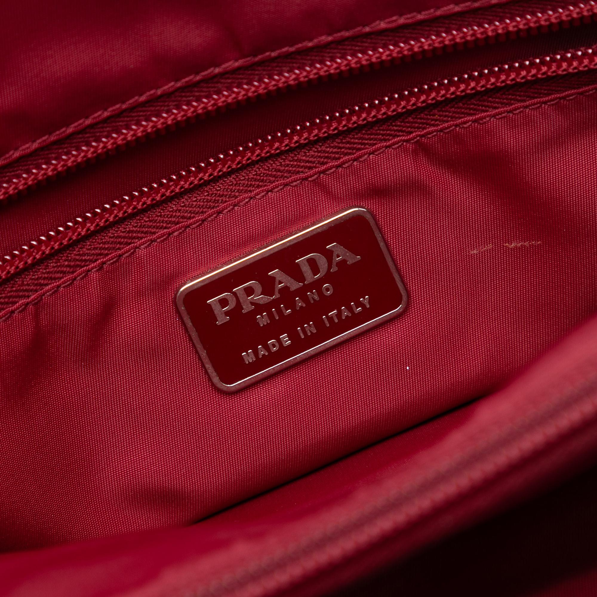 Prada Tessuto Acrylic Handle Bag