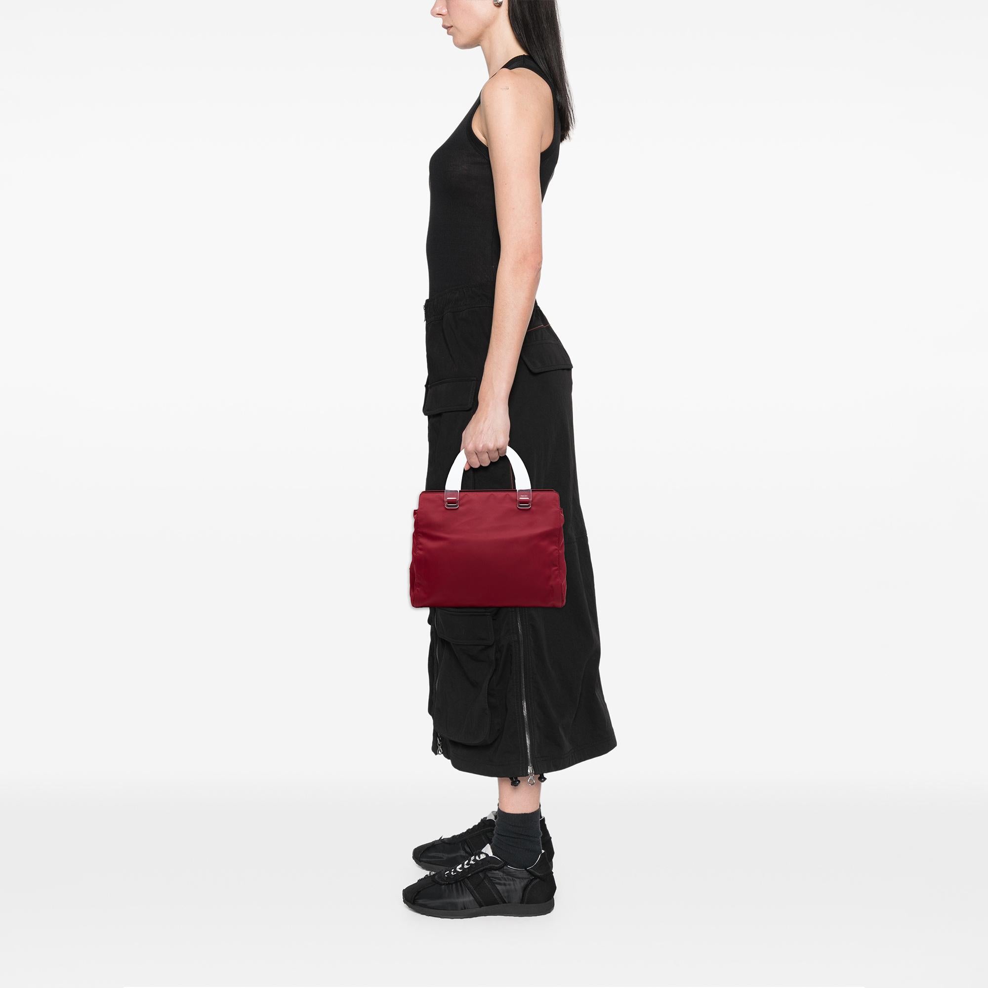 Prada Tessuto Acrylic Handle Bag