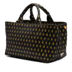Prada Tessuto Broccato Canapa Tote