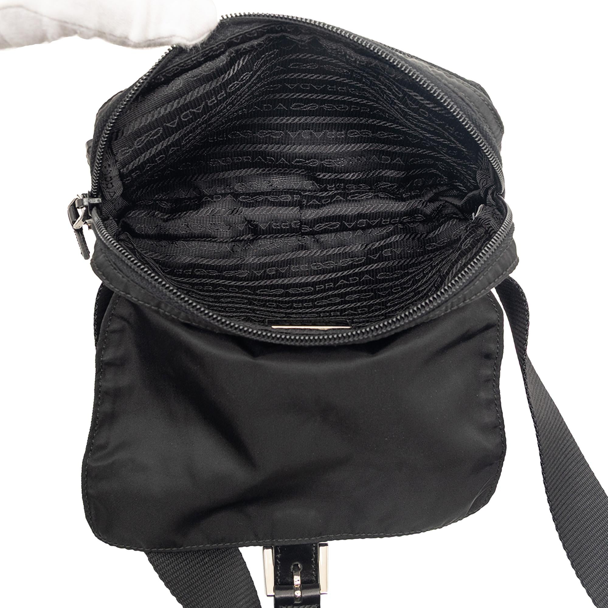 Prada Tessuto Buckle Belt Bag