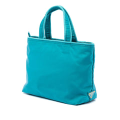 Prada Tessuto Canapa Logo Bow Satchel