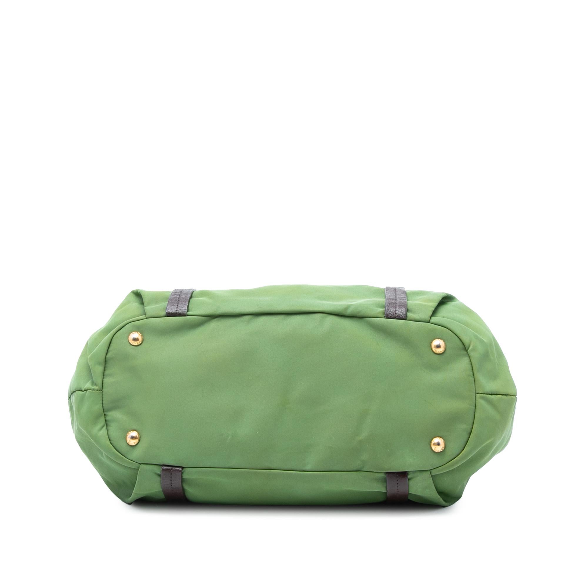 Prada Tessuto Canapa Logo Satchel