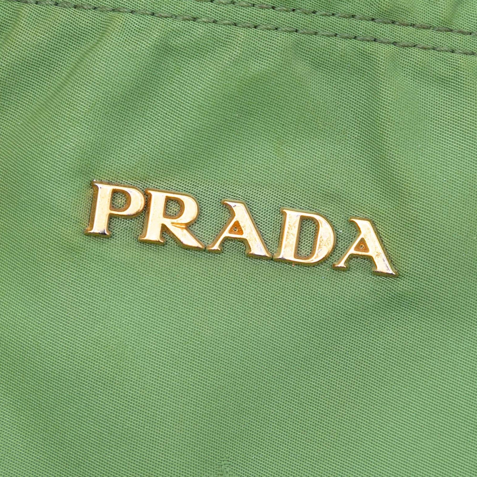 Prada Tessuto Canapa Logo Satchel