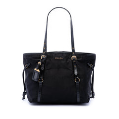 Prada Tessuto Canapa Logo Tote