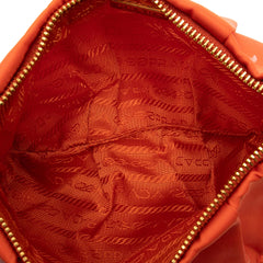 Prada Tessuto Canapa Logo Wristlet Clutch