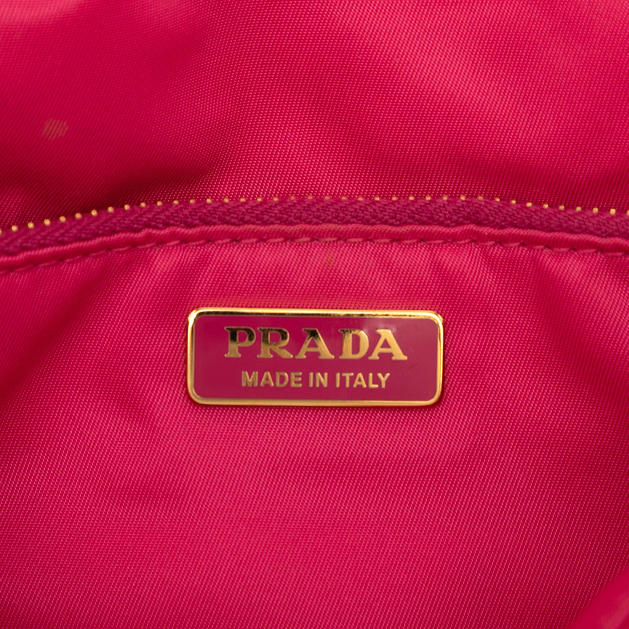 Prada Tessuto Chain Flap Crossbody