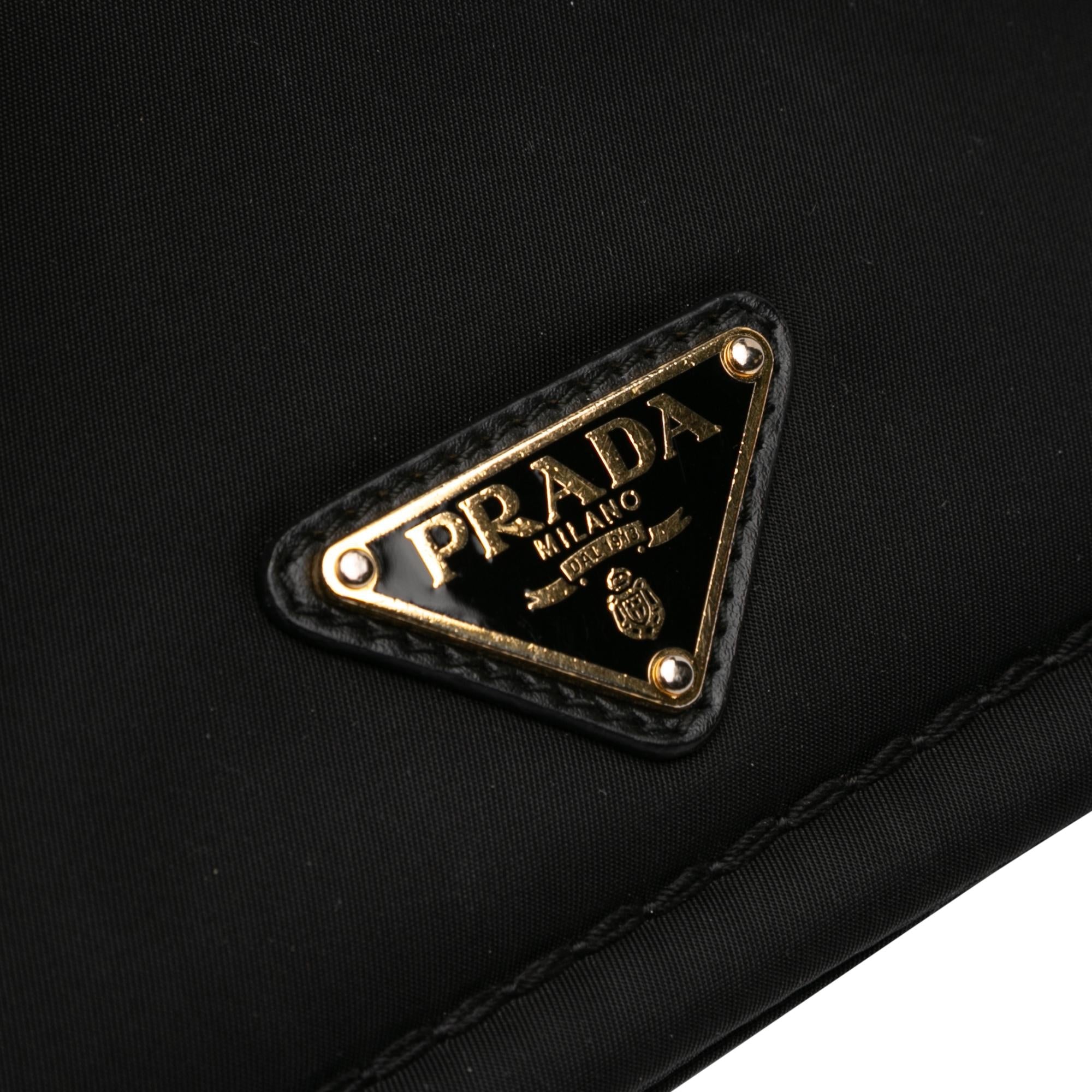 Prada Tessuto Chain Flap Crossbody