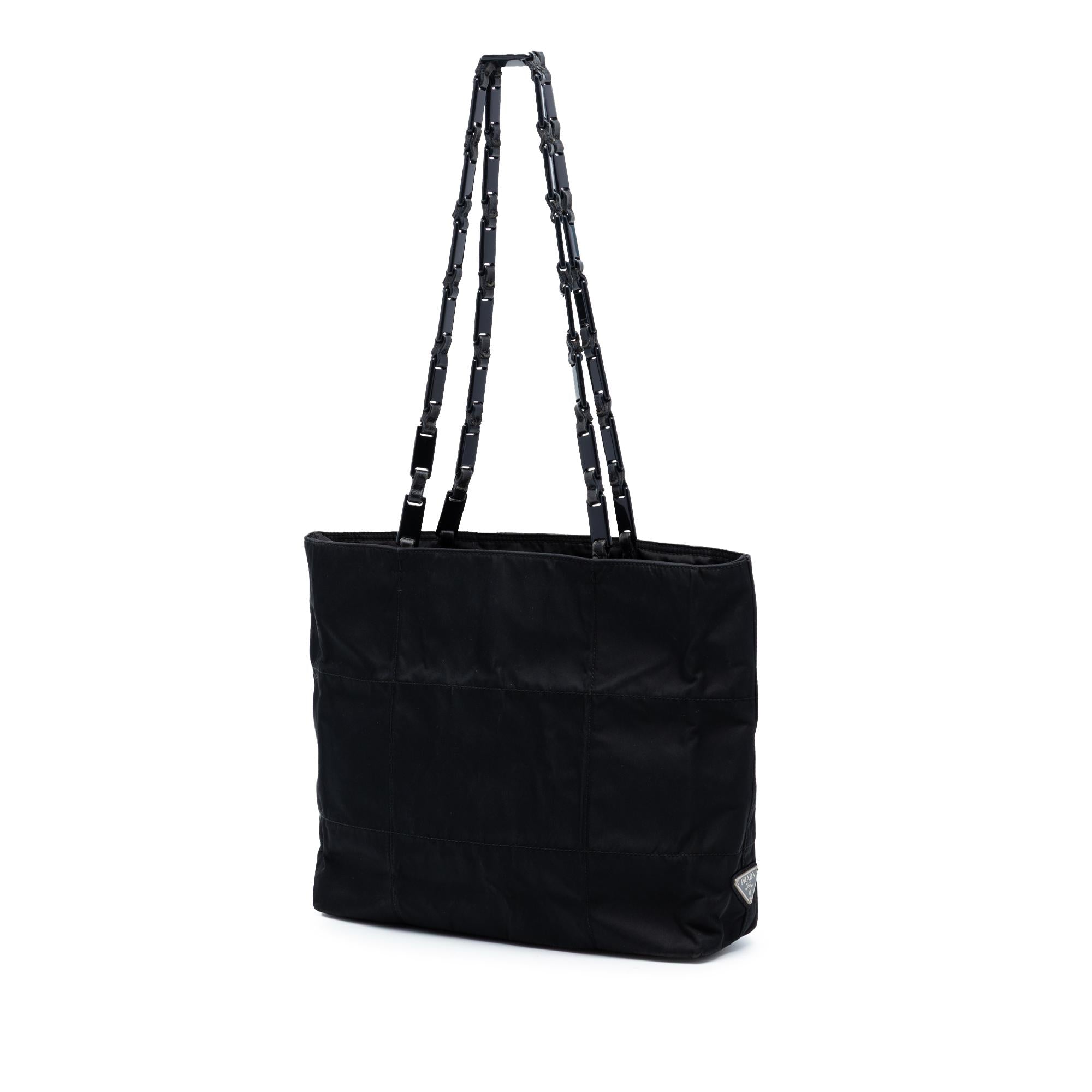 Prada Tessuto Chain Shoulder Bag