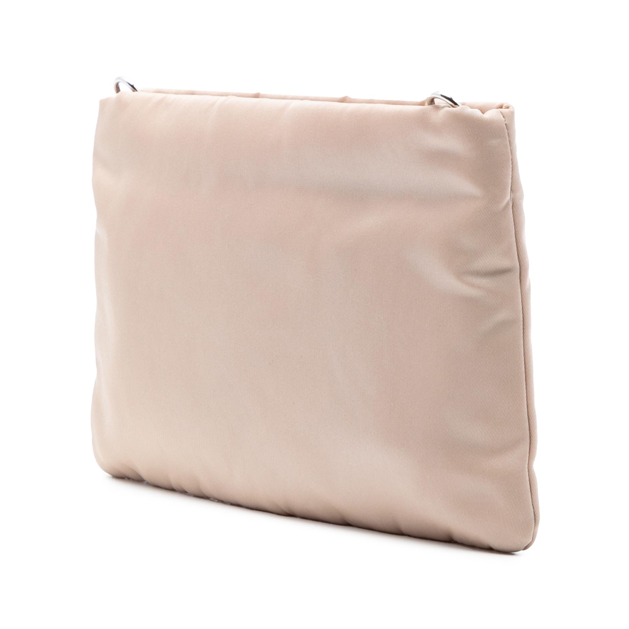 Prada Tessuto Clutch with Chain