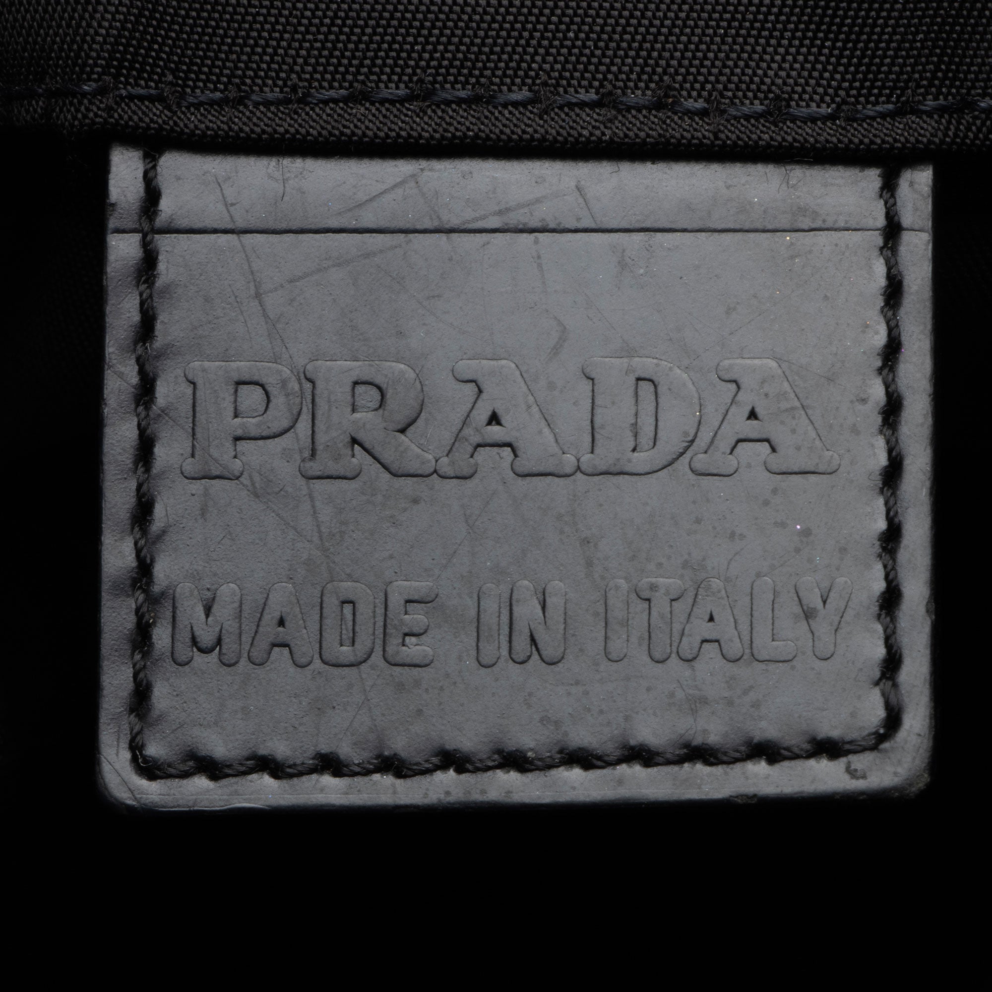 Prada Vintage Tessuto Drawstring Pouch