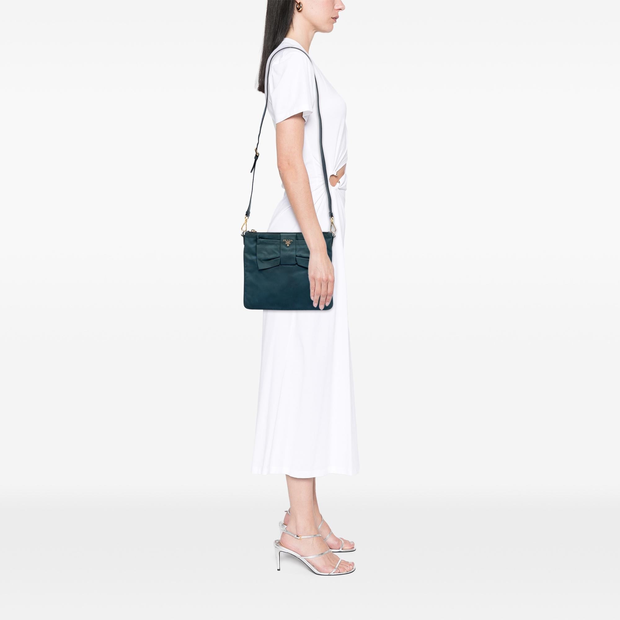 Prada Tessuto Fiocco Bow Crossbody