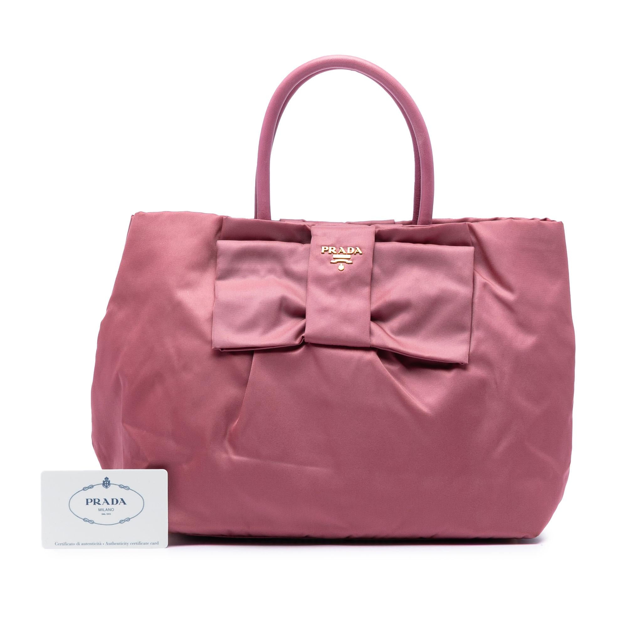 Prada Tessuto Fiocco Tote