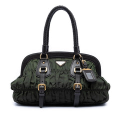 Prada Tessuto Gaufre Frame Handbag