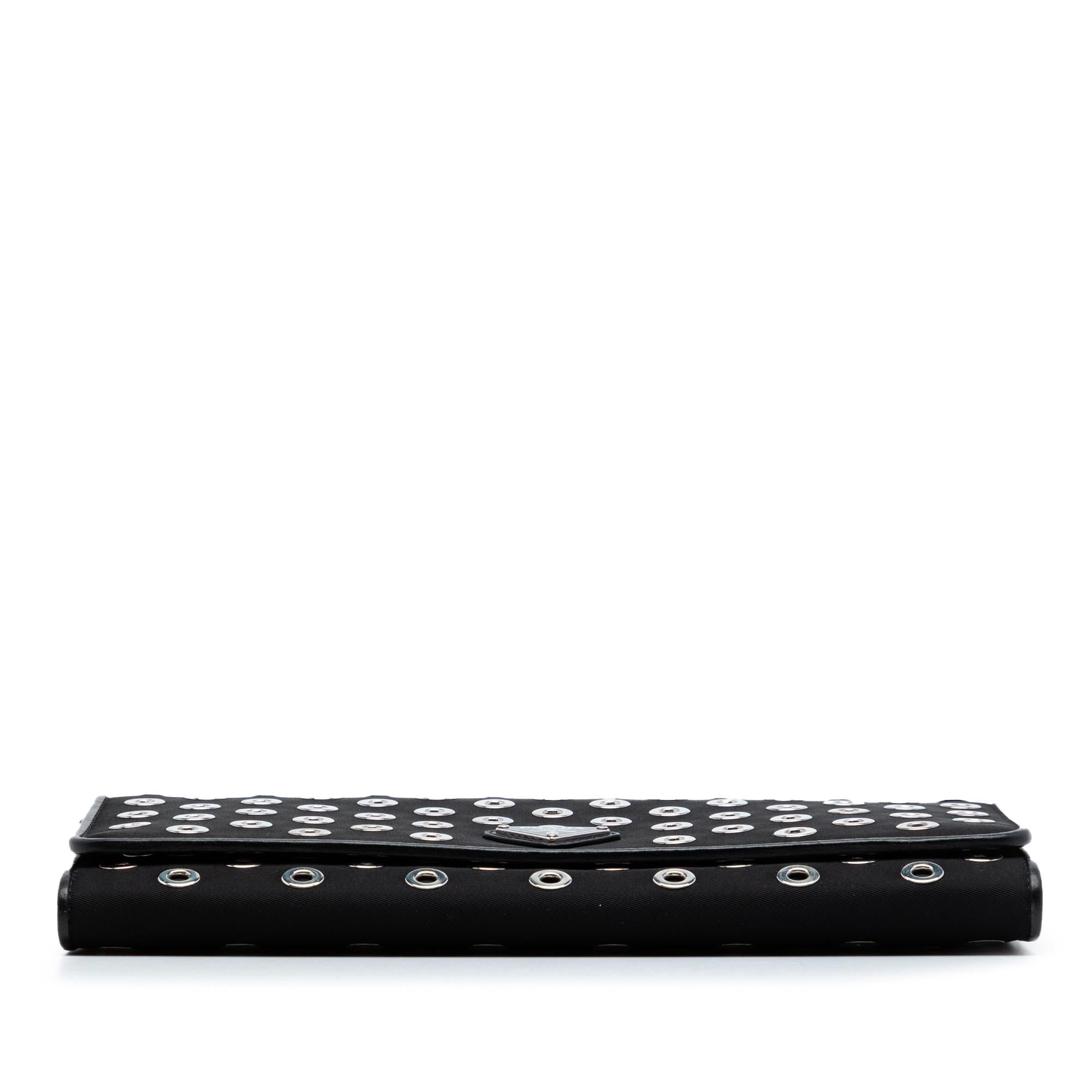 Prada Tessuto Grommet Wallet On Chain