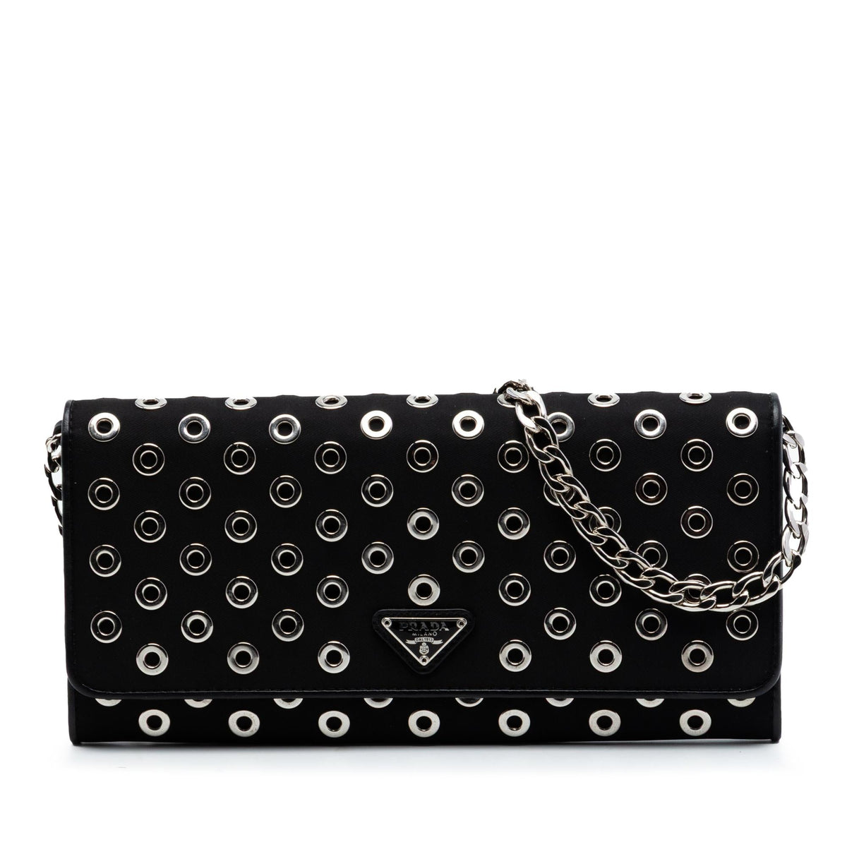 Prada Tessuto Grommet Wallet On Chain