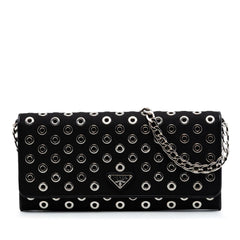Prada Tessuto Grommet Wallet On Chain