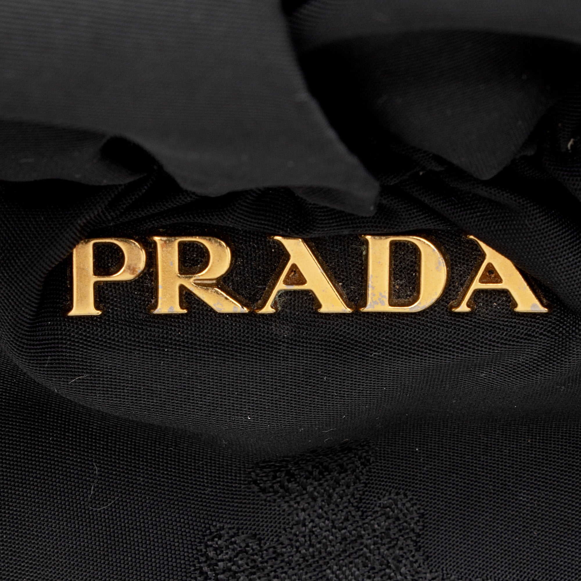 Prada Tessuto Logo Bow Tote