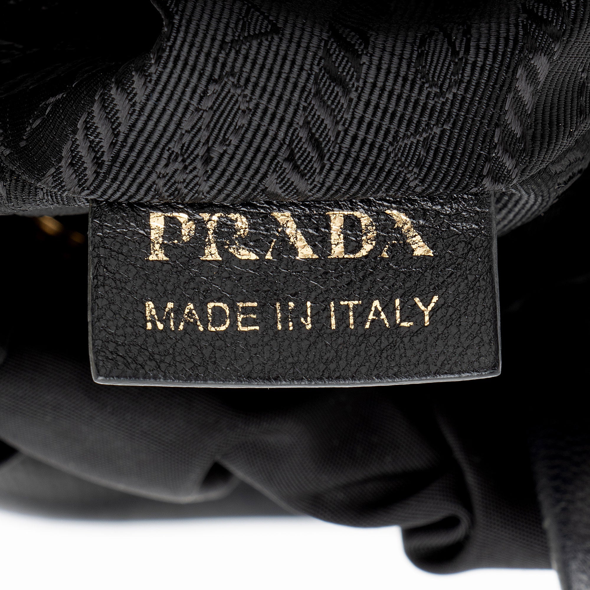 Prada Tessuto Logo Bow Tote