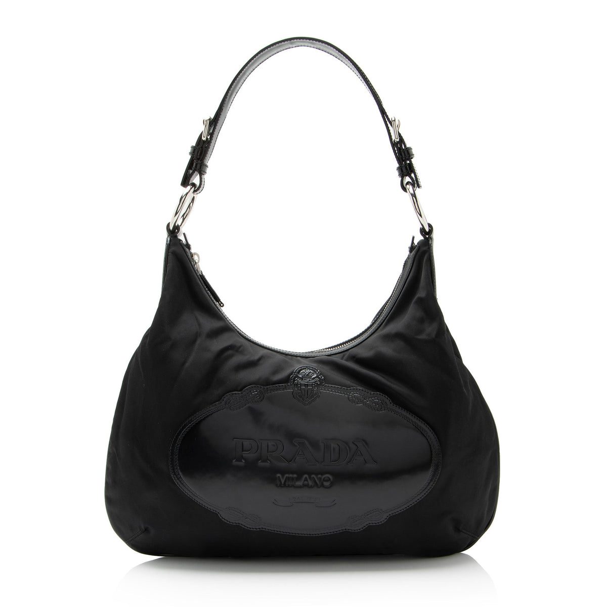 Prada Tessuto Logo Hobo